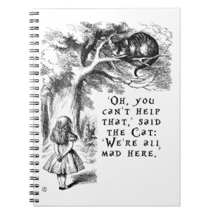 Caderno Espiral Alice no país das maravilhas - nós somos tudo