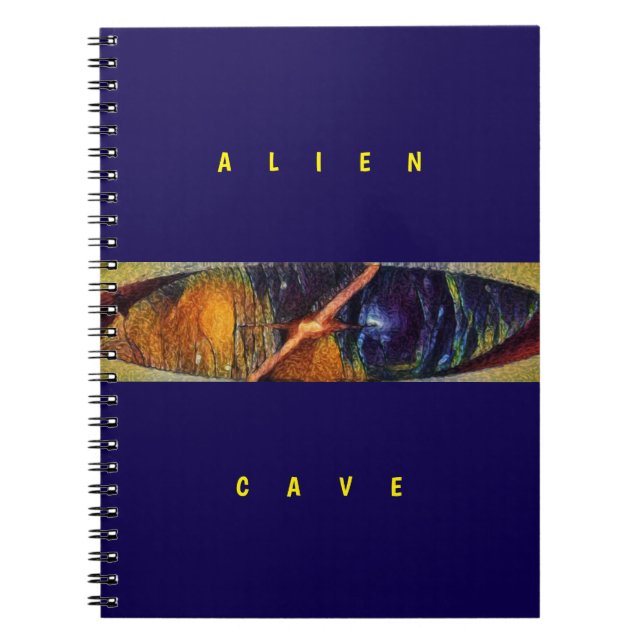 Caderno Espiral Alien Cave - Purple  (Frente)