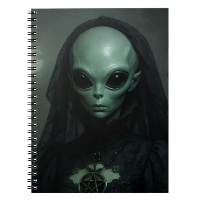 Caderno Espiral Alienígena Gótica Sacerdote da Lua (Frente)
