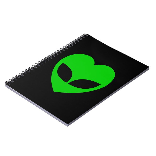 Caderno Espiral Alienígena Love Heart (Left Side)