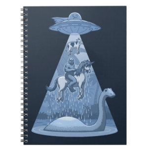 Caderno Espiral Alienígena, Pé Grande, Unicórnio, Nessie