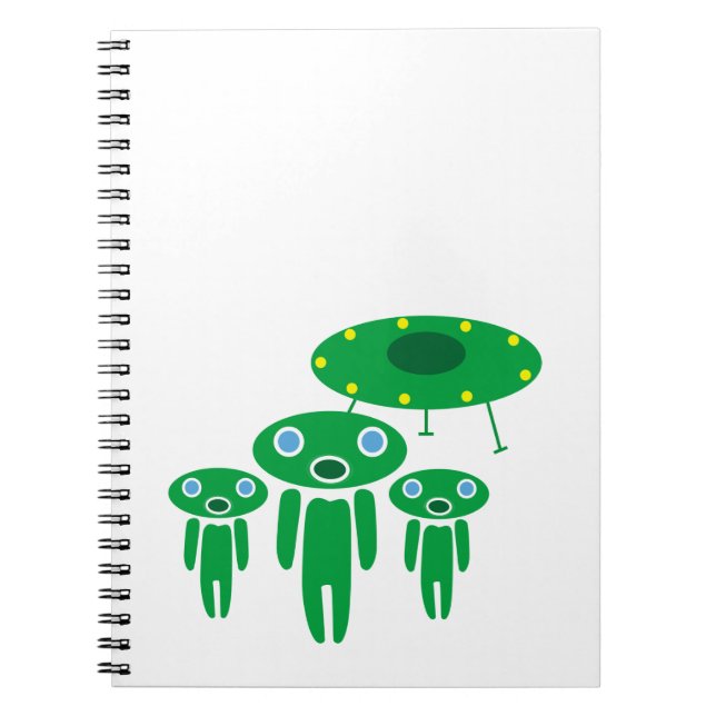 Caderno Espiral Aliens de chegada (Frente)
