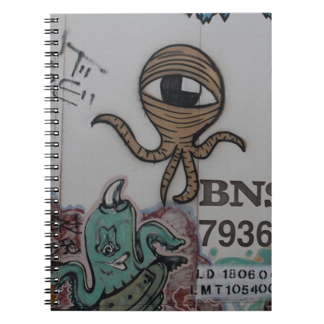 Caderno Espiral Aliens Graffitti (Frente)