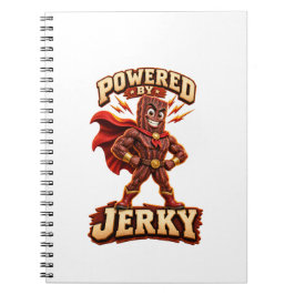 Caderno Espiral Alimentado pelo Jerky Super-herói