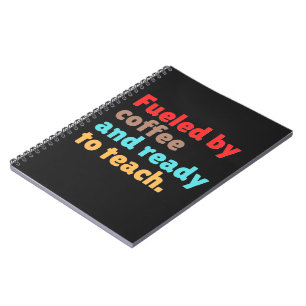 Caderno Espiral Alimentado por Café e Pronto para Ensinar –