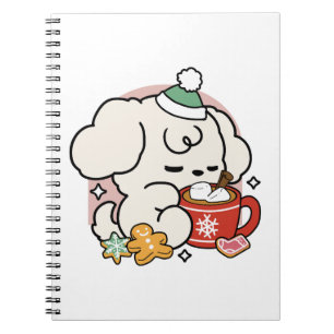 Caderno Espiral Alimentado por Sonhos de Cacau e Cãozinho - Cachor