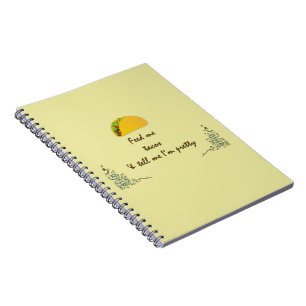 Caderno Espiral Alimente-me Tacos
