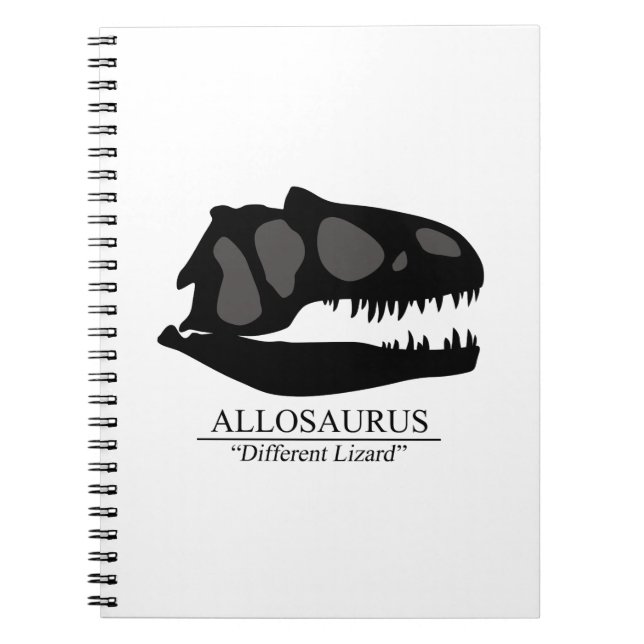 Caderno Espiral Allosaurus Skull (Frente)