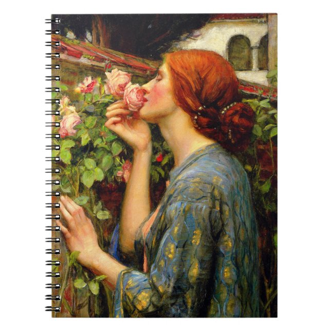 Caderno Espiral Alma da Rosa John William Waterhouse (Frente)