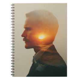 Caderno Espiral Alma do Oceano: Exposição Dupla Aquarela