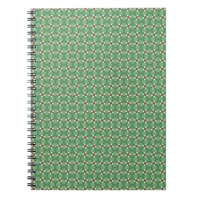 Caderno Espiral almofada de decoração de Natal (Frente)