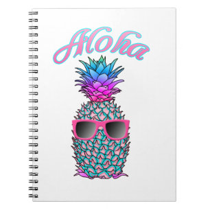 Caderno Espiral Aloha Havaiana Colorida