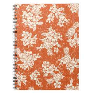 Caderno Espiral Aloha Spirit: Hibiscus-Pineapple Harmony.