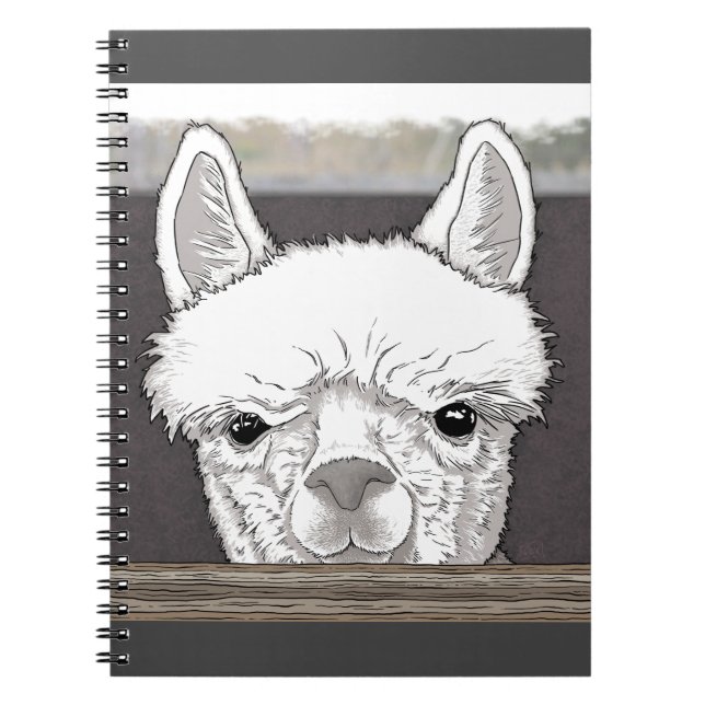 Caderno Espiral Alpaca Portrait (Frente)