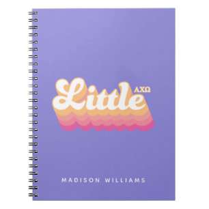Caderno Espiral Alpha Chi Omega Pequeno