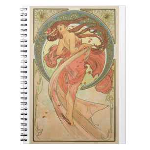 Caderno Espiral Alphonse Mucha - Dance