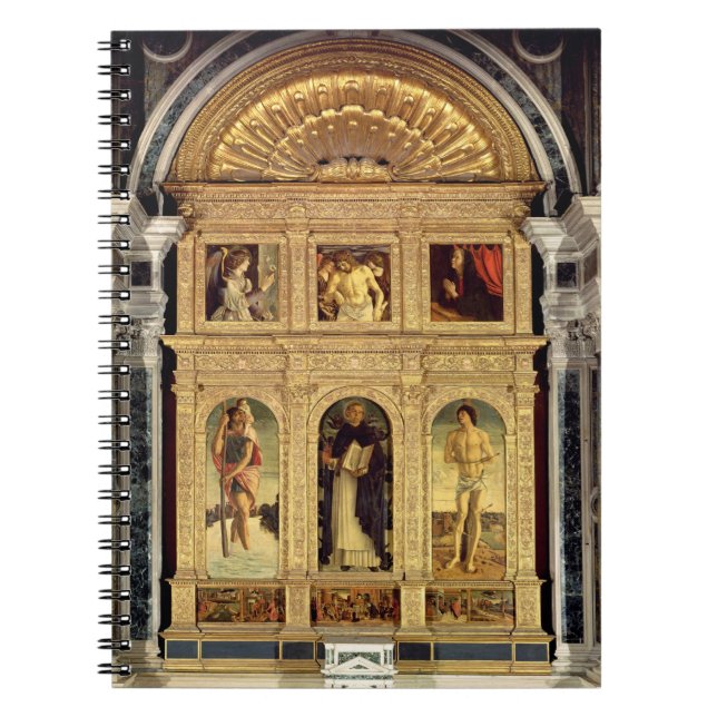 Caderno Espiral Altarpiece do St. Vincent Ferrer, c.1465 (Frente)