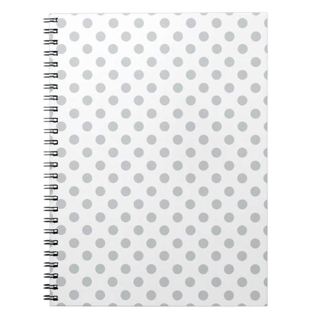 Caderno Espiral Alterar Bolinhas de Cinzas Qualquer Cor Clique Em  (Frente)