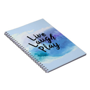Caderno Espiral Alterar Texto ao Vivo Rir Reproduzir Inspire Motiv