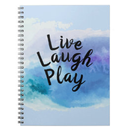 Caderno Espiral Alterar Texto ao Vivo Rir Reproduzir Inspire Motiv