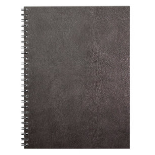 Caderno Espiral Altere este fundo de couro escuro