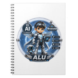 Caderno Espiral Alumínio ATOMIVRA ANIVERSÁRIO