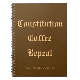 Caderno Espiral Aluno de Direito do Classic Journal Constitution B