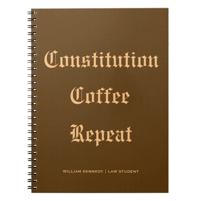 Caderno Espiral Aluno de Direito do Classic Journal Constitution B (Frente)