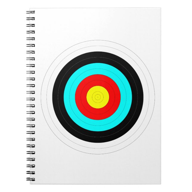 Caderno Espiral Alvo da Bullseye Archery (Frente)