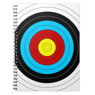 Caderno Espiral Alvo do tiro ao arco