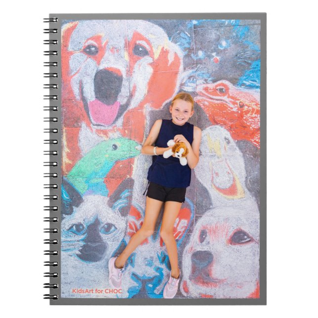 Caderno Espiral Amante de Animais - Arte Infantil para CHOC (Frente)