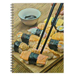 Caderno Espiral Amante de arte japonês