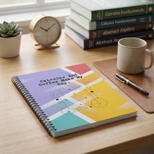 Caderno Espiral Amante de Cálculo e Café Ritual Diário de Profess