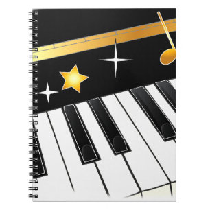 Caderno Espiral Amante do piano