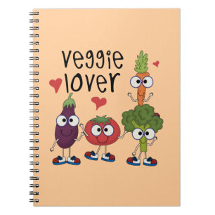 Caderno Espiral Amante do vegetariano