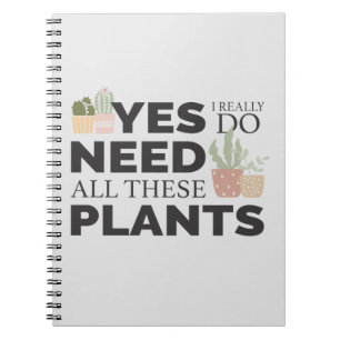 Caderno Espiral Amante vegetal