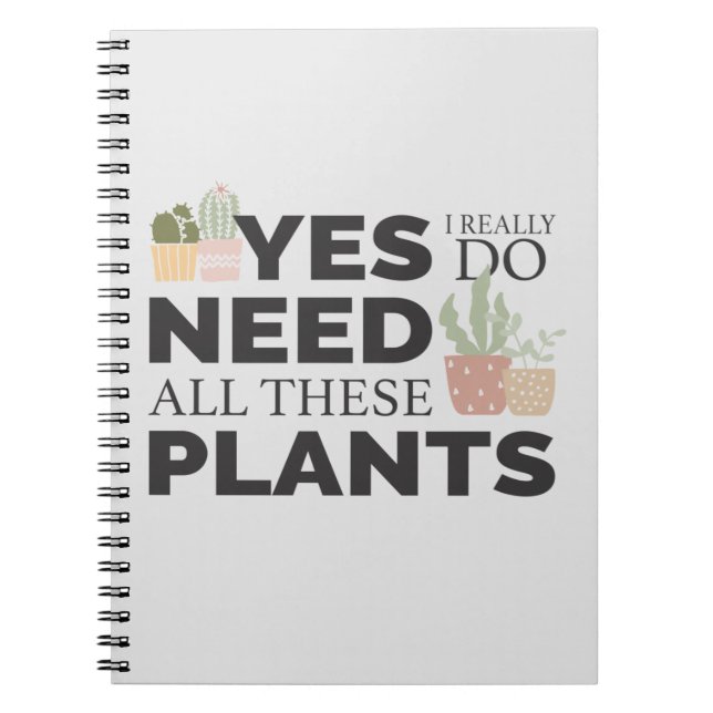 Caderno Espiral Amante vegetal (Frente)