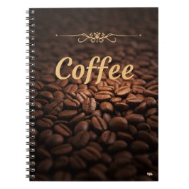 Caderno Espiral Amantes de Beans de café com Na moda de Cuaderno
