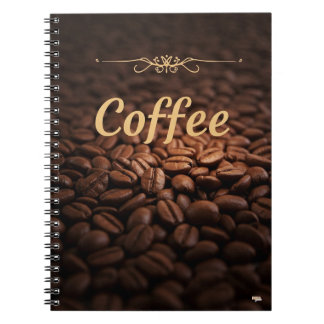 Caderno Espiral Amantes de Beans de café com Na moda de Cuaderno