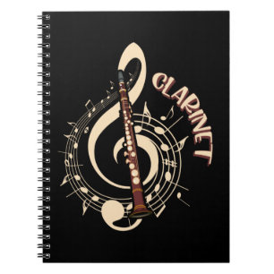 Caderno Espiral Amantes Musicais Clarinet