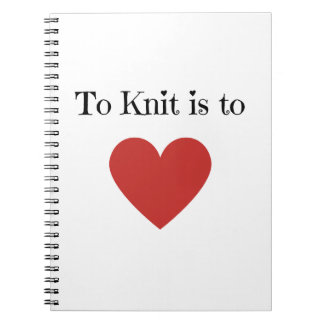 Caderno Espiral Amar é Knit -