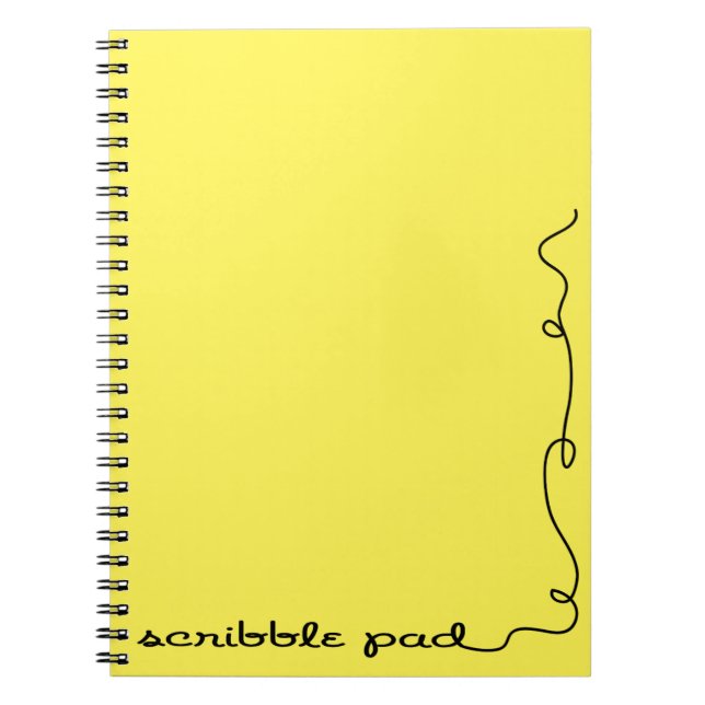 Caderno Espiral Amarelo de Pad de Grânsitos (Frente)