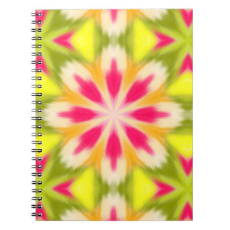 Caderno Espiral Amarelo e rosa