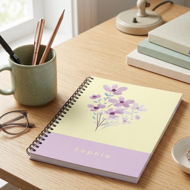 Caderno Espiral Amarelo manteiga  (Criador carregado)