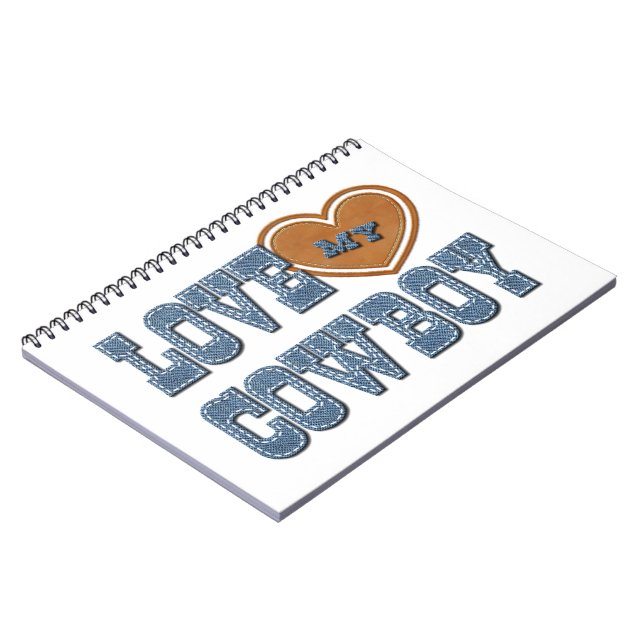 Caderno Espiral Ame meu vaqueiro (Left Side)