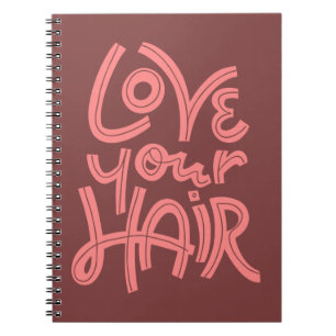 Caderno Espiral Ame seu cabelo