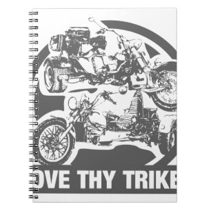Caderno Espiral ame thy trike - motocicleta