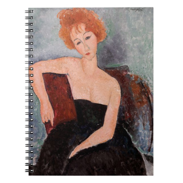 Caderno Espiral Amedeo Modigliani - Vestido da Noite Ruiva (Frente)