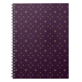 Caderno Espiral Ameixa | Zinnia Dourada Sol