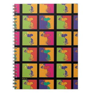 Caderno Espiral Amendoins Esnoopia de Pop de Arte Moderna